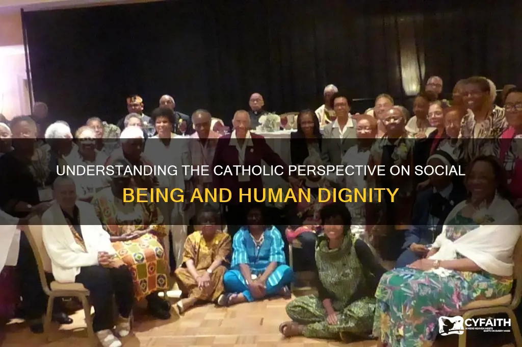 what is the catholic definition of social being