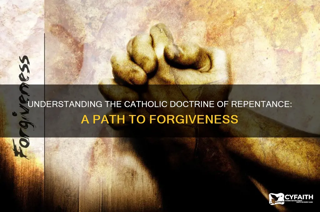 what is the catholic doctrine of repentance