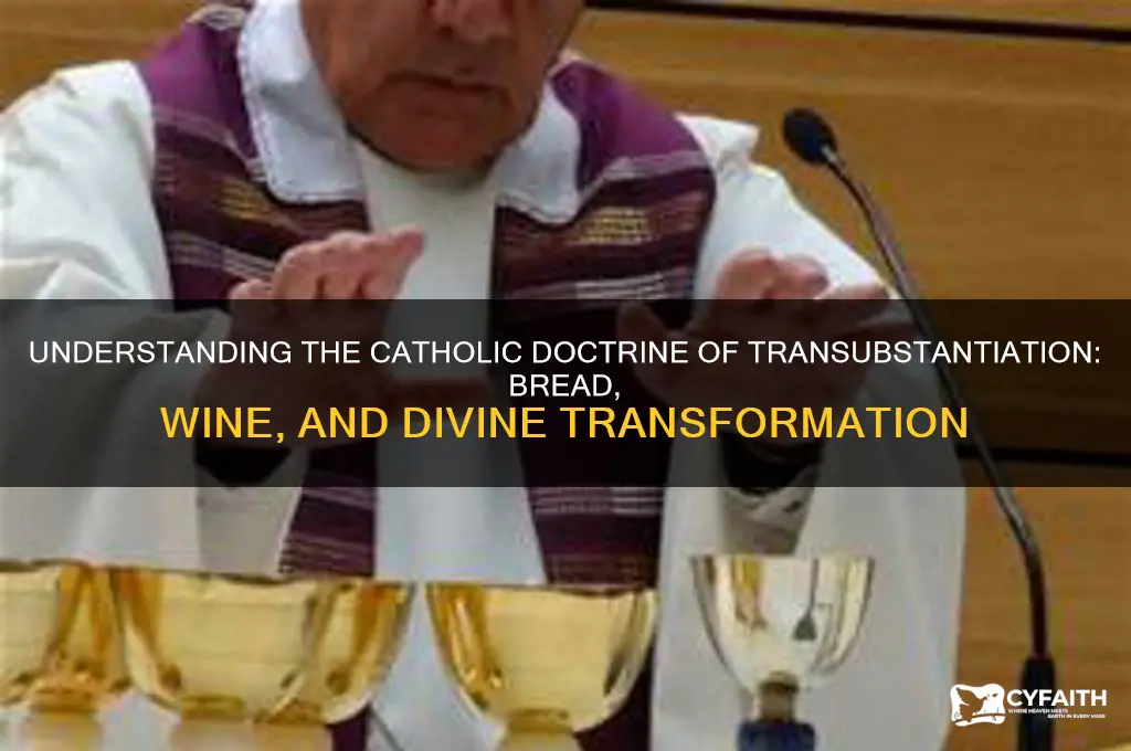 what is the catholic doctrine of transubstantiation
