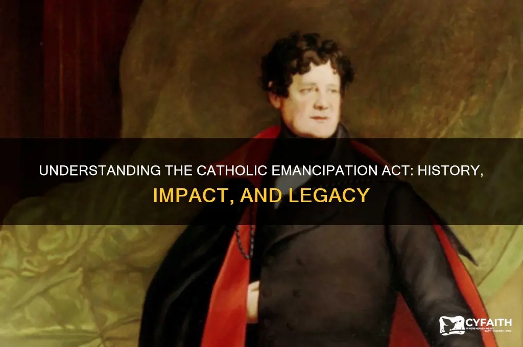 what is the catholic emancipation act