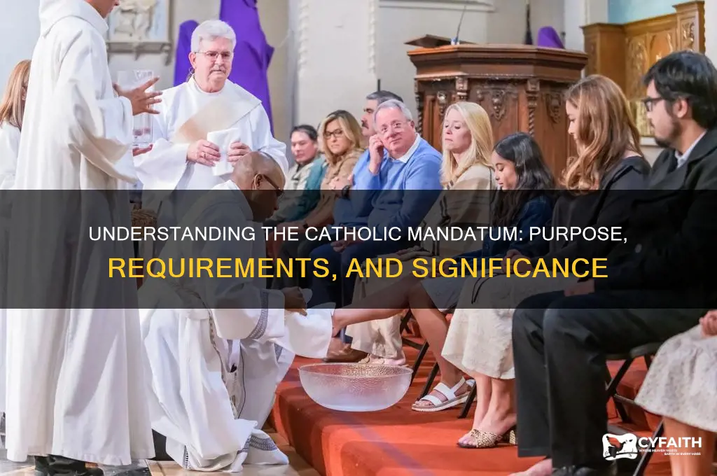 what is the catholic mandatum