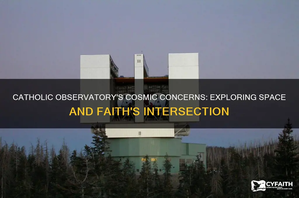what is the catholic observatory concerned about out in space
