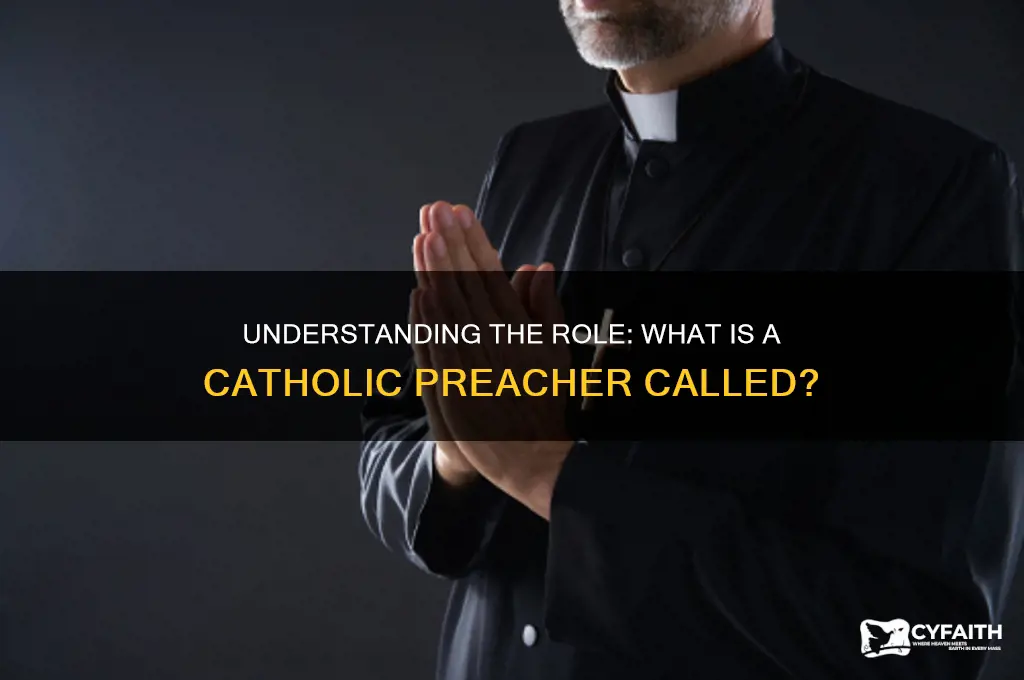 what is the catholic preacher called