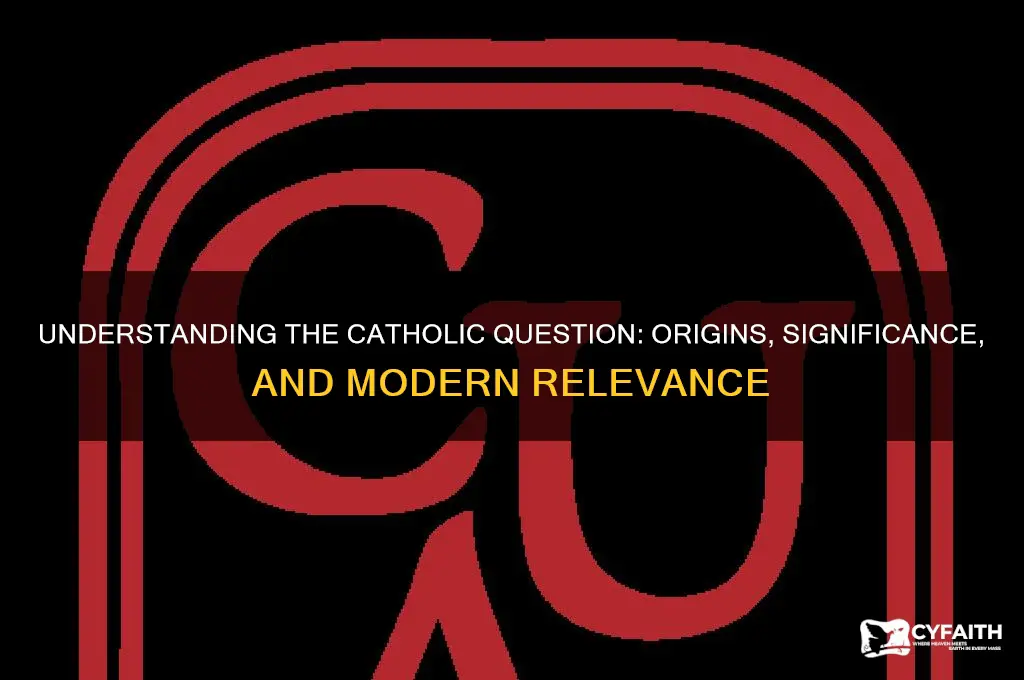 what is the catholic question