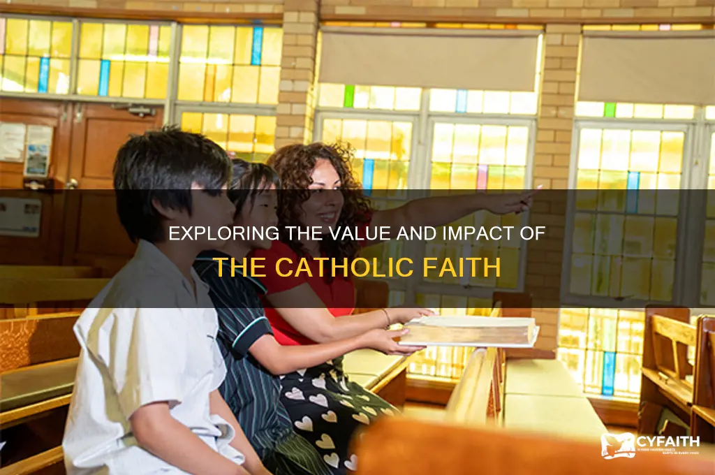 what is the catholic religion worth