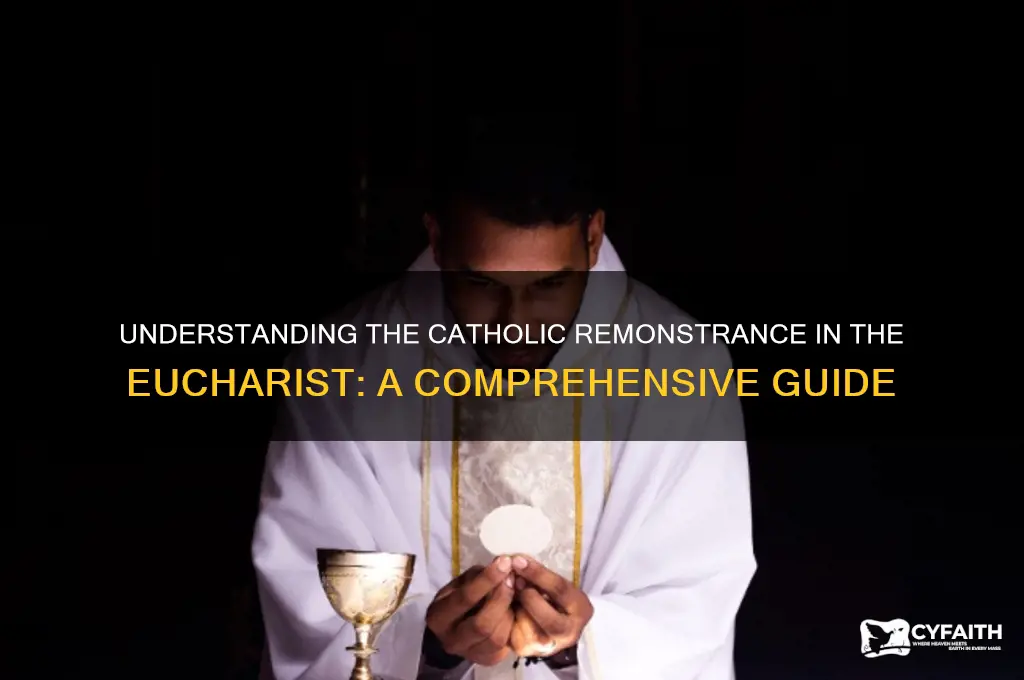 what is the catholic remonstrance in the eucharist