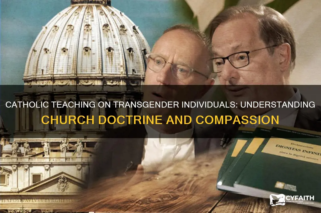 what is the catholic teaching on transgender people