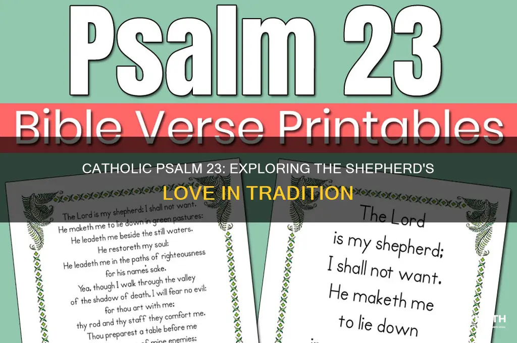 what is the catholic version of psalm 23