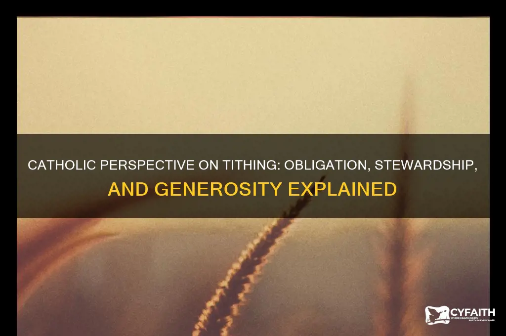 what is the catholic view on tithing
