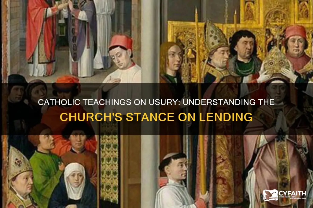 what is the catholic view on usury