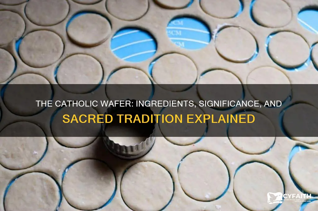 what is the catholic wafer made of