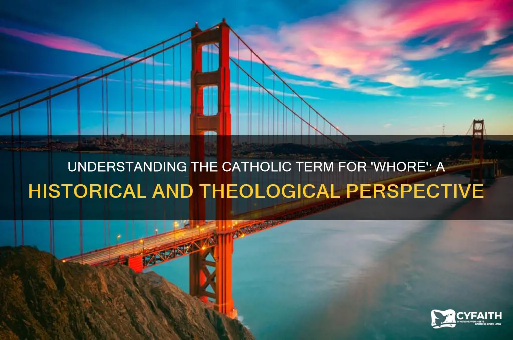 what is the catholic word for whore