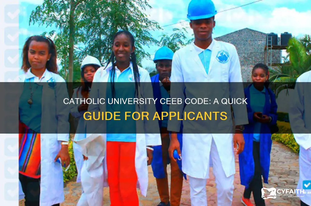 what is the ceeb code for catholic university