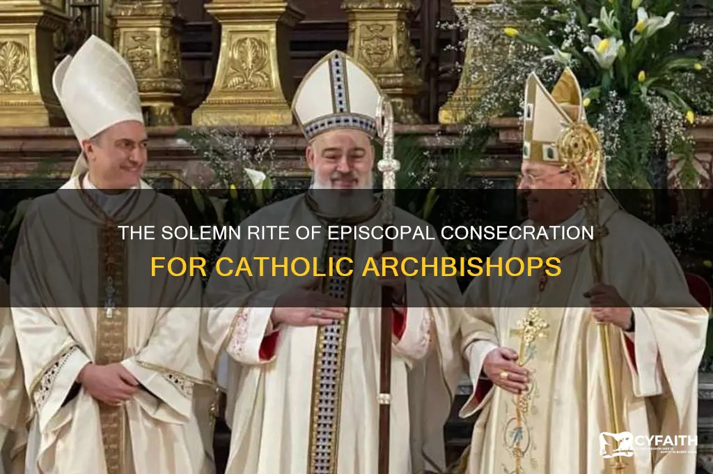 what is the ceremony for new catholic archbishop called