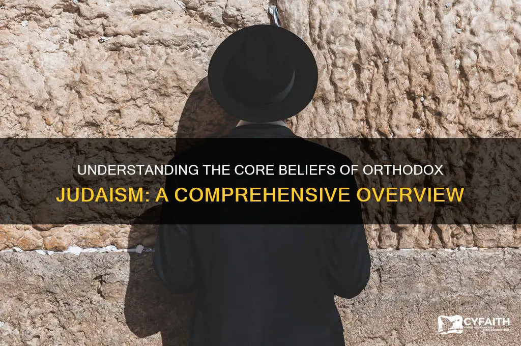 what is the core belief of orthodox jews brainly