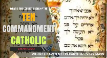 Catholic Ten Commandments: Understanding Their Traditional and Sacred Order