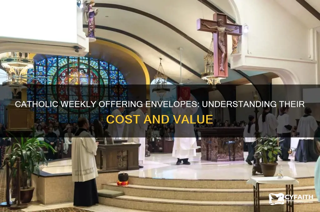 what is the cost of catholic weekly offering envelopes