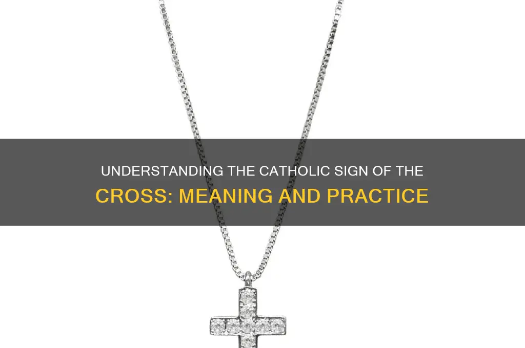 what is the cross pattern thing that catholics do