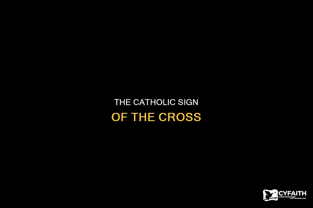 what is the cross thing catholics do