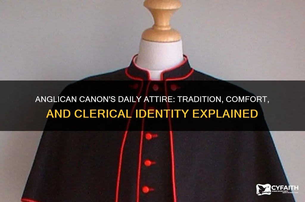 what is the daily attire of an anglican canon
