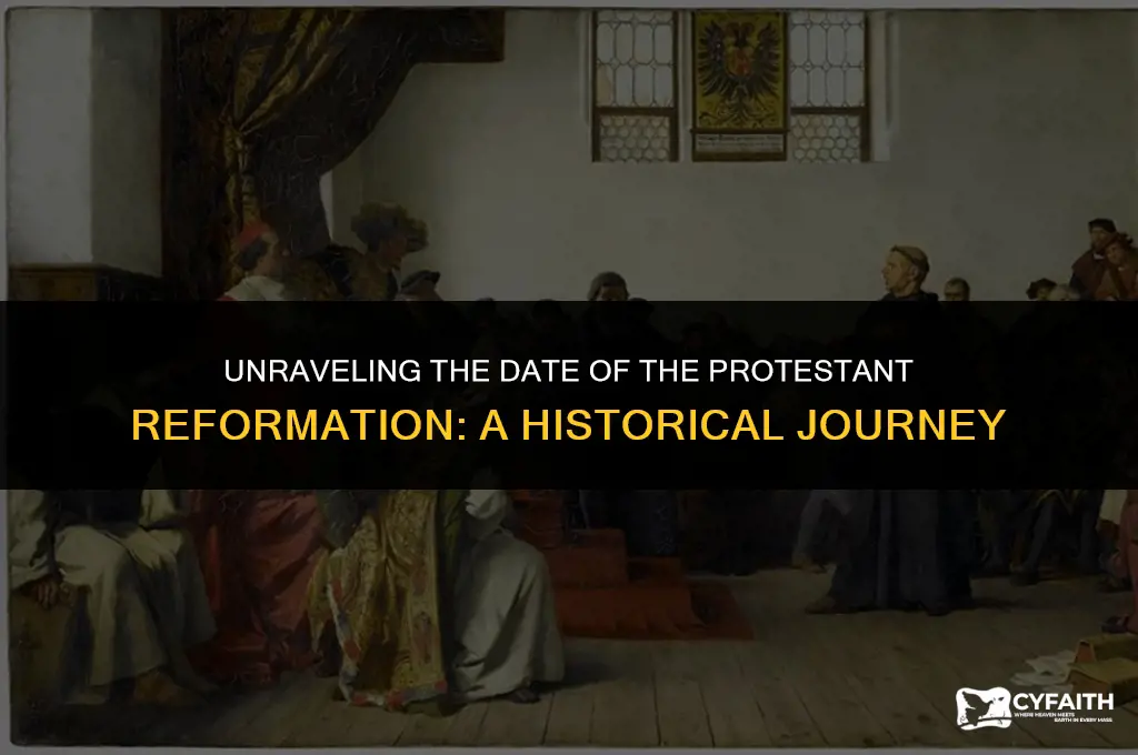 what is the date of the protestant reformation
