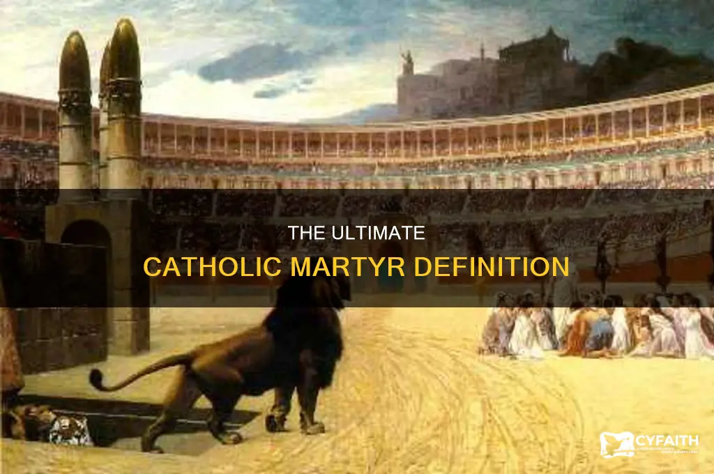 what is the definition of a martyr catholic