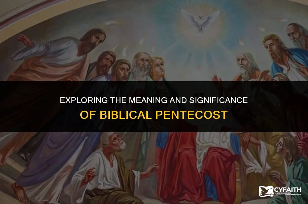 what is the definition of biblical pentecost