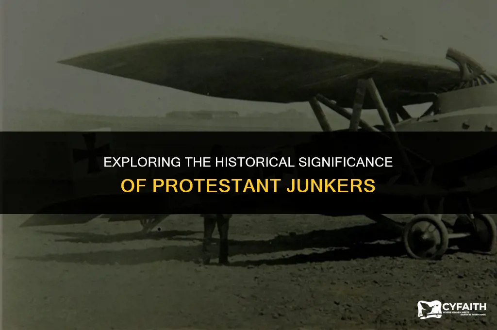 what is the definition protestant junkers