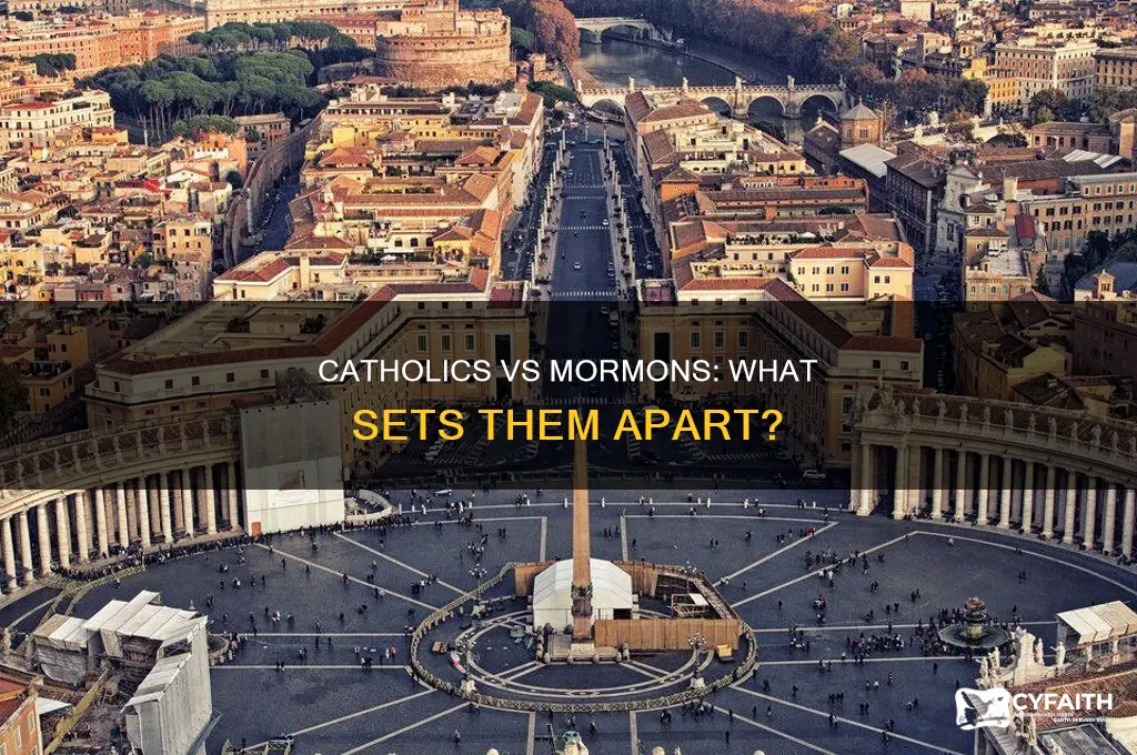 what is the diffenence between catholics and mormans