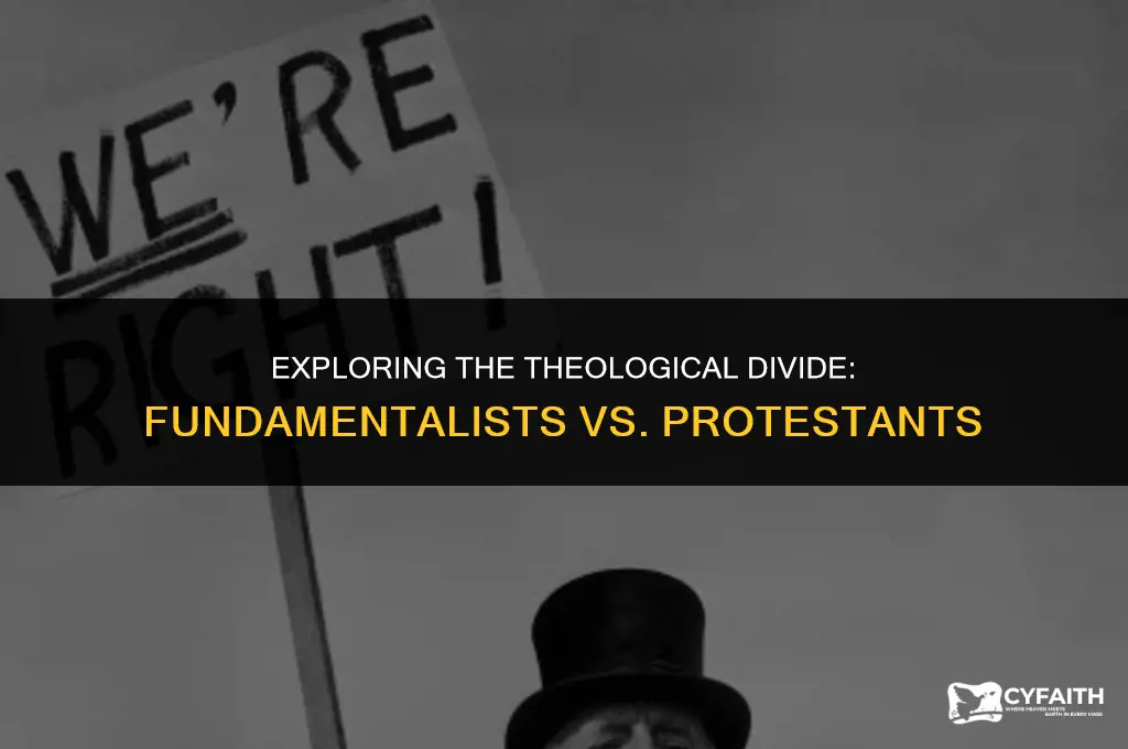 what is the difference between a fundamentalist and a protestant