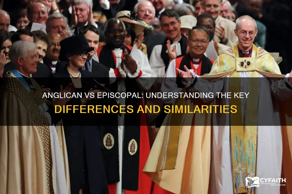 what is the difference between anglican and episcopal