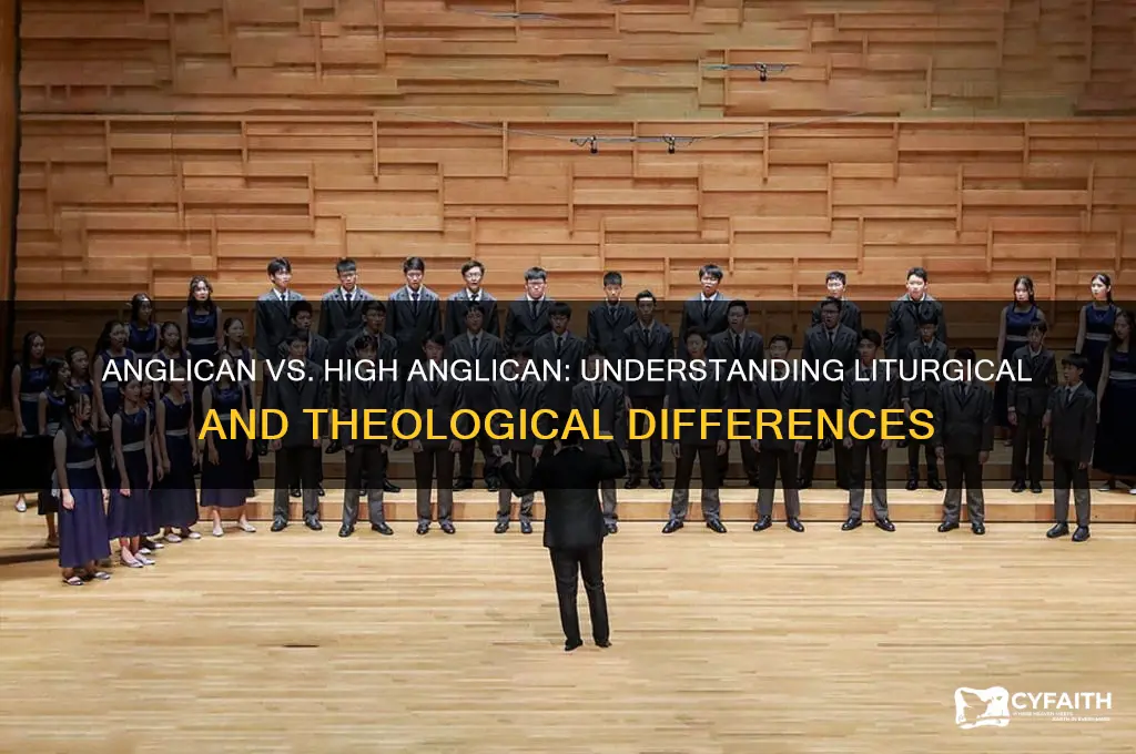 what is the difference between anglican and high anglican
