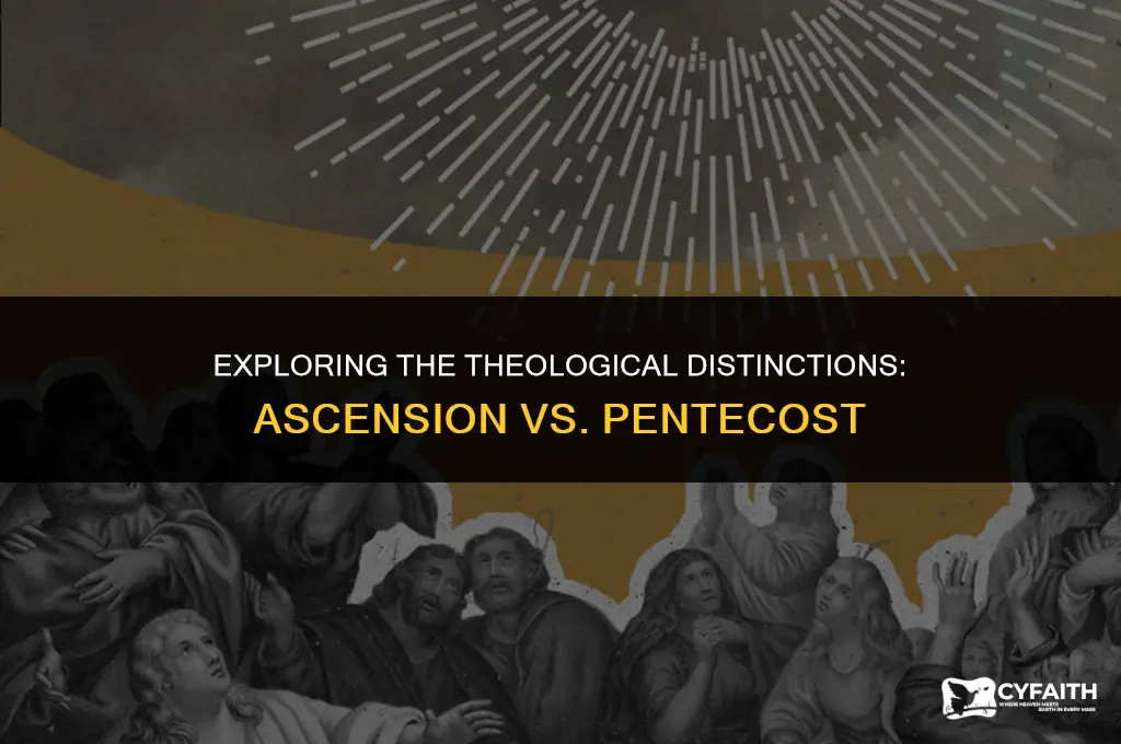 what is the difference between ascension and pentecost