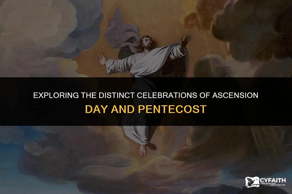 what is the difference between ascension day and pentecost