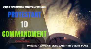 Exploring the Nuances: Catholic vs. Protestant Ten Commandments