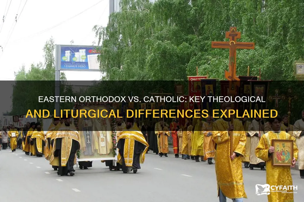 what is the difference between eastern orthodox and catholic