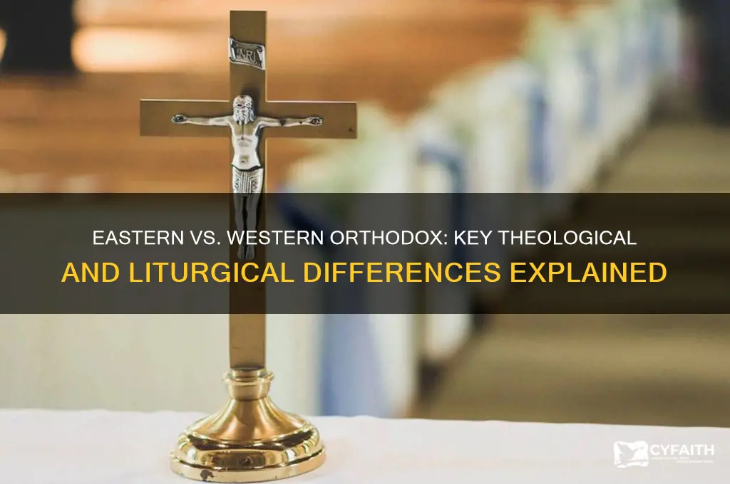 what is the difference between eastern orthodox and western orthodox