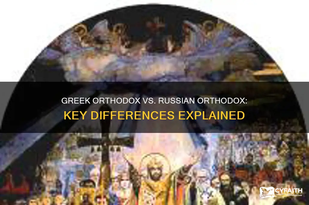 what is the difference between greek orthodox and russian