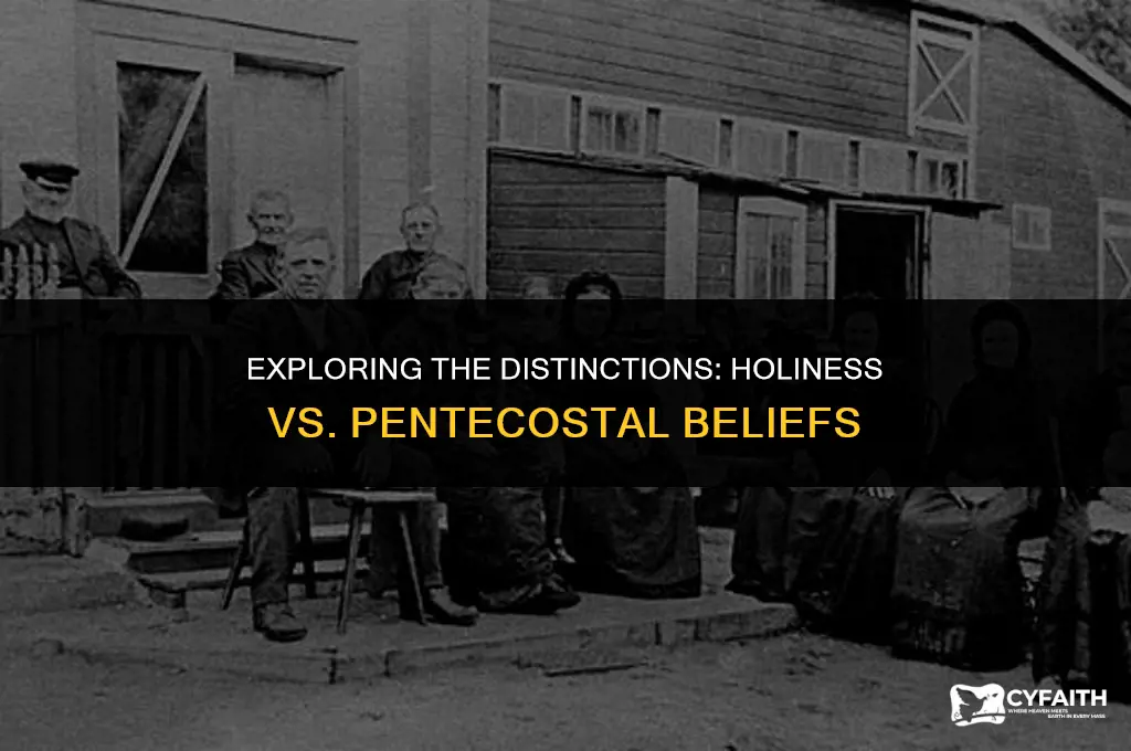 what is the difference between holiness and pentecostal