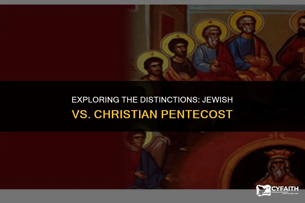what is the difference between jewish pentecost and christian pentecost