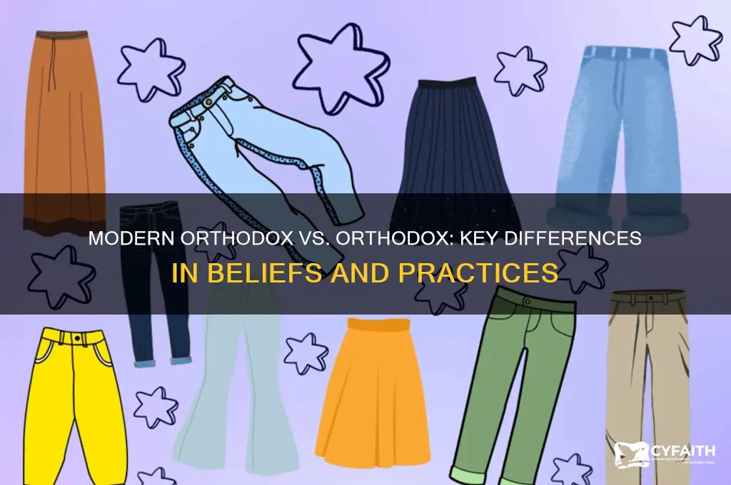 what is the difference between modern orthodox and orthodox