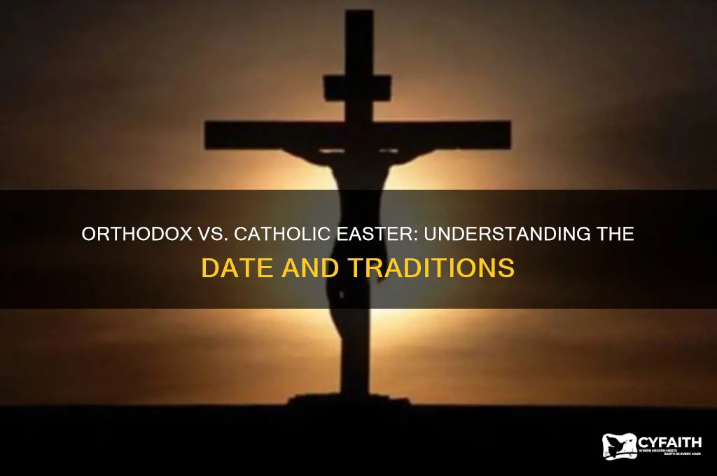 what is the difference between orthodox and catholic easter
