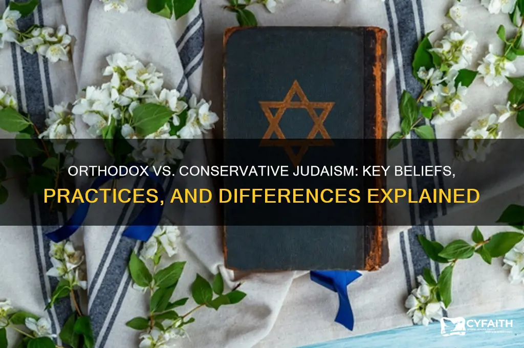 what is the difference between orthodox and conservative judaism