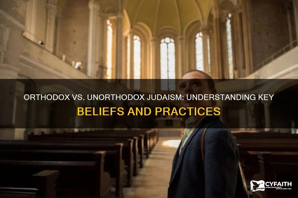 what is the difference between orthodox and unorthodox jew