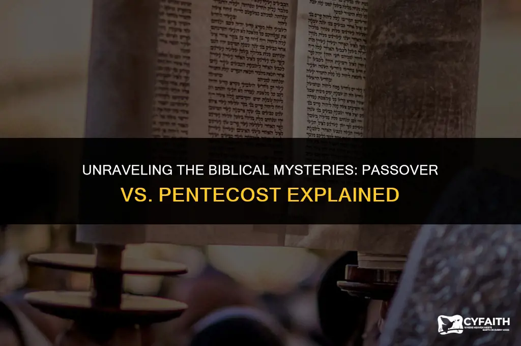what is the difference between passover and pentecost