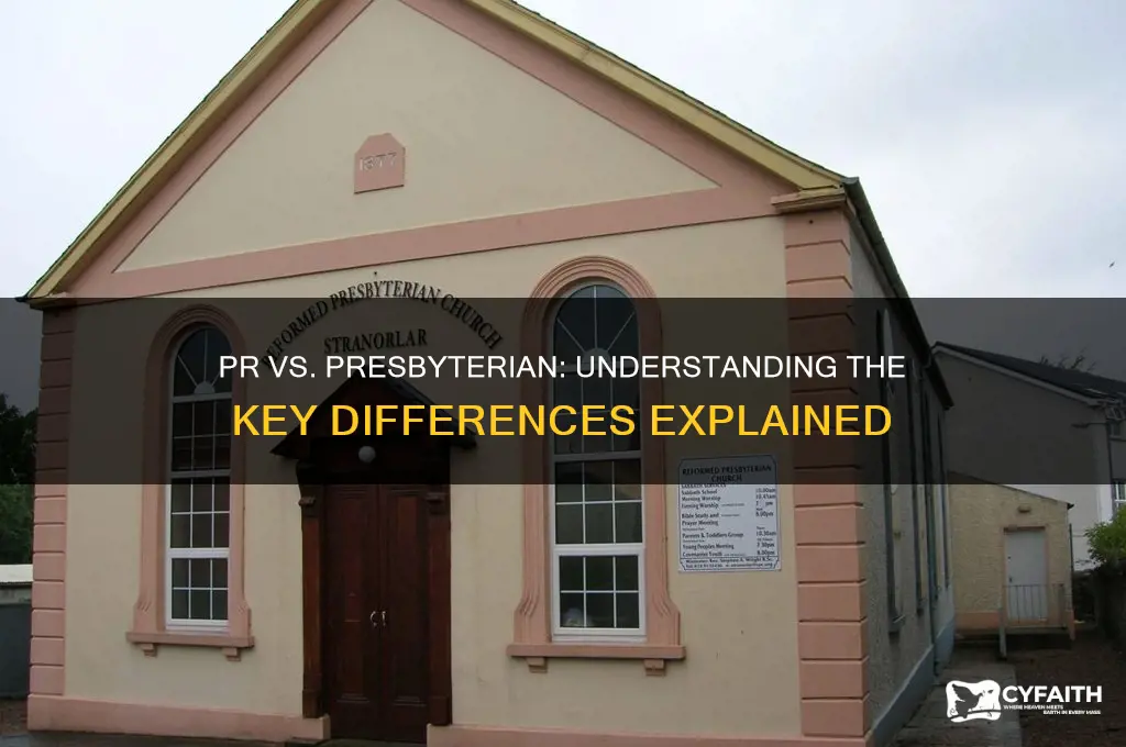 what is the difference between pr and presbyterian