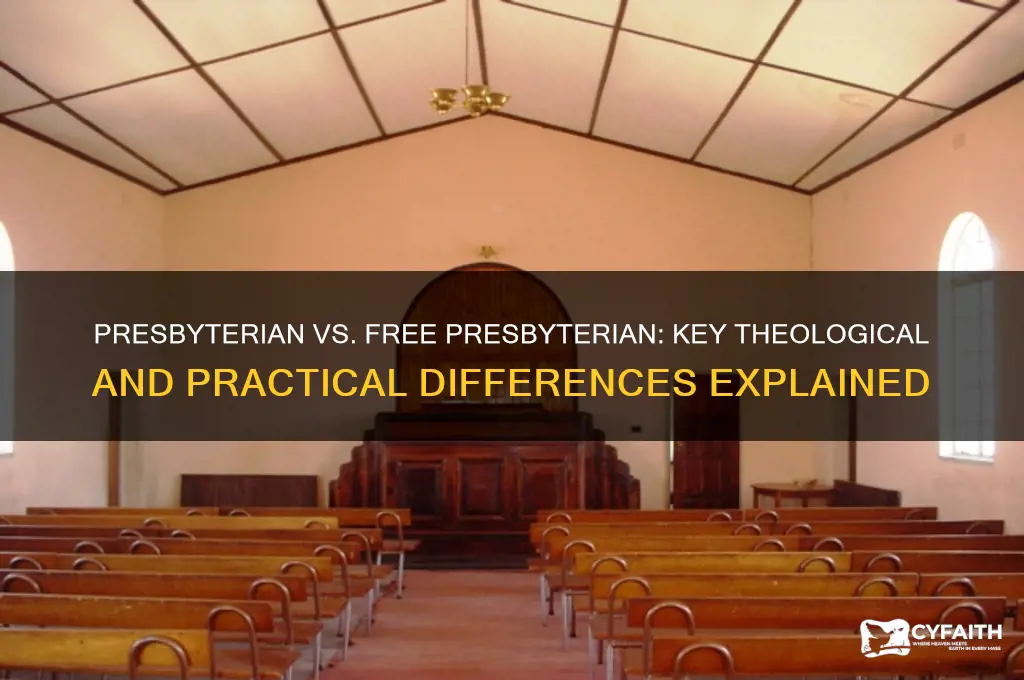 what is the difference between presbyterian and free presbyterian