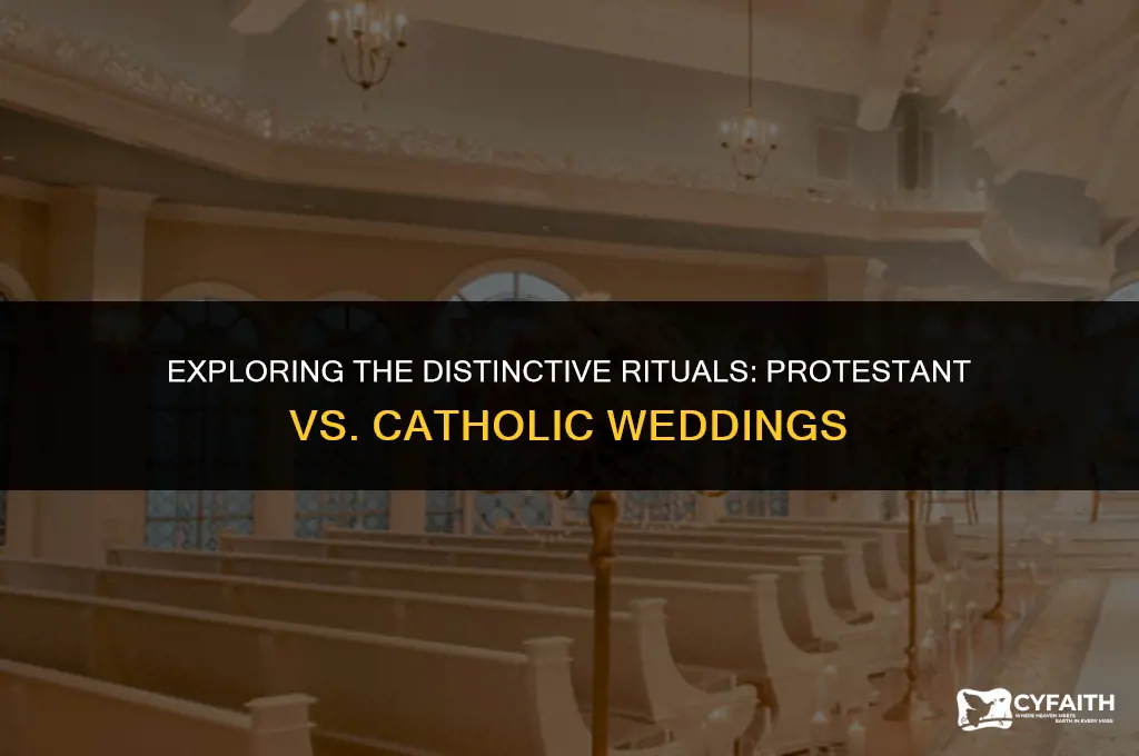 what is the difference between protestant and catholic wedding