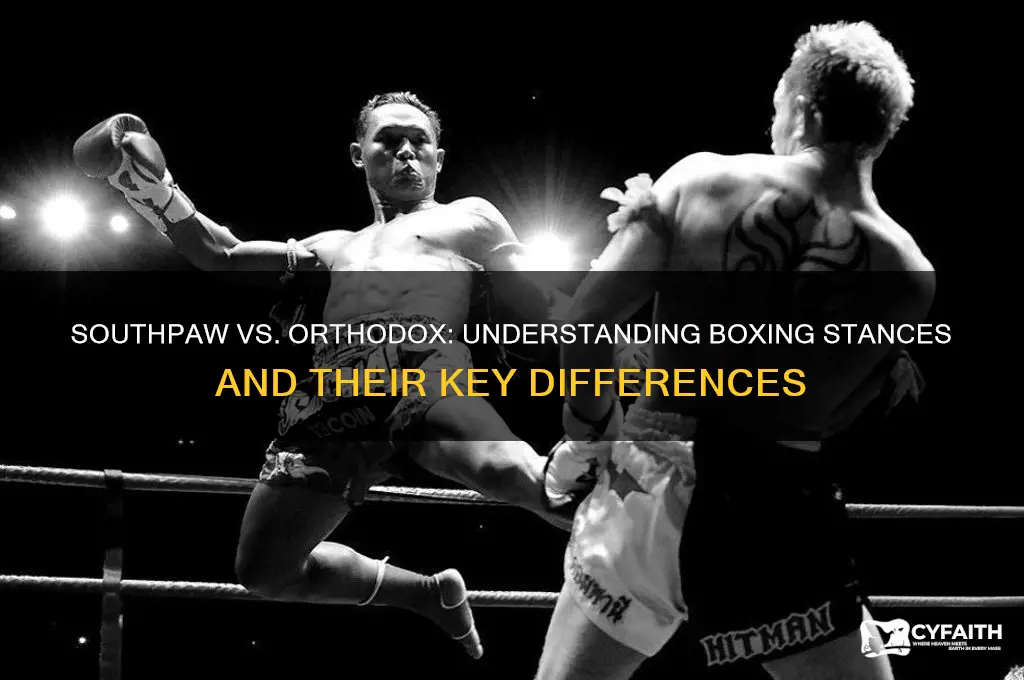 what is the difference between southpaw and orthodox