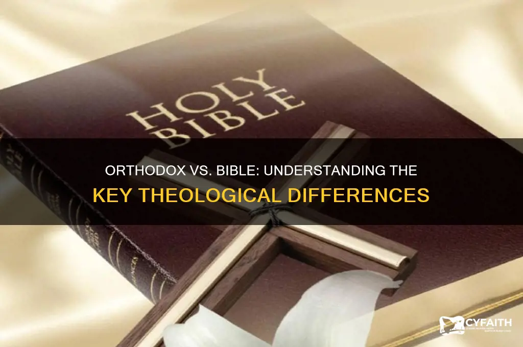 what is the difference between the orthodox and the bible